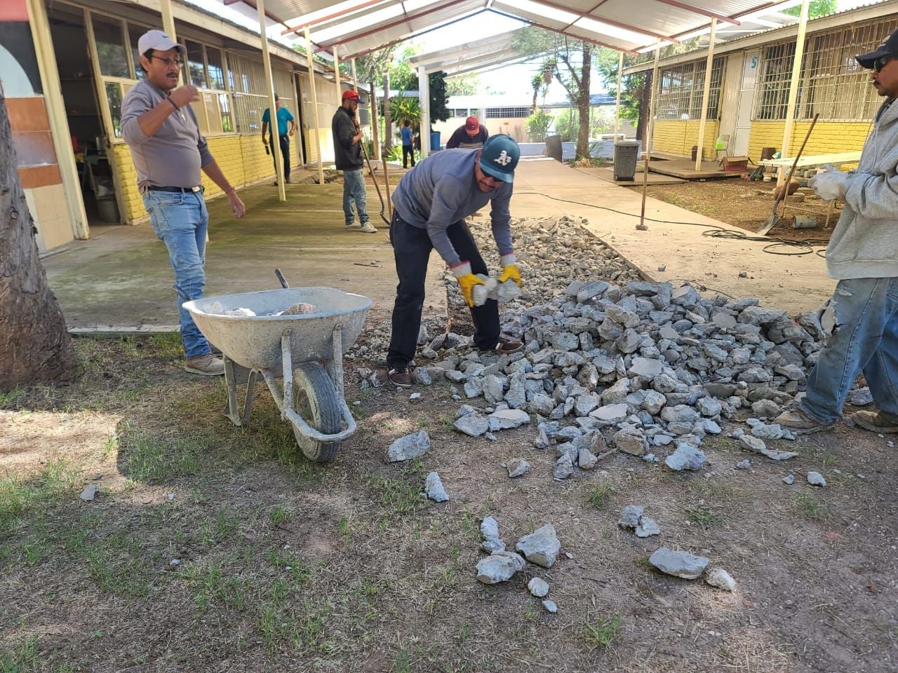 APOYA CON MANO DE OBRA GOBIERNO DE JALPA