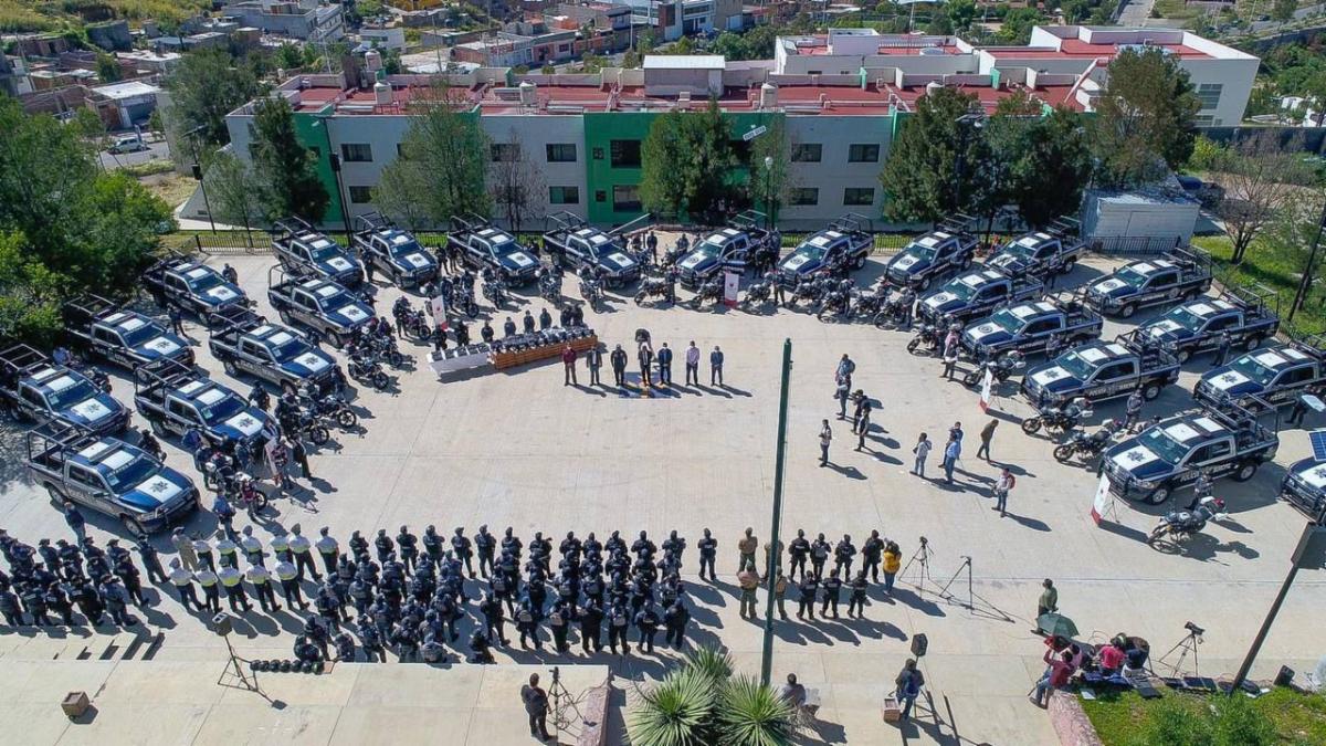 REFUERZA DAVID MONREAL A EQUIPOS POLICIACOS.