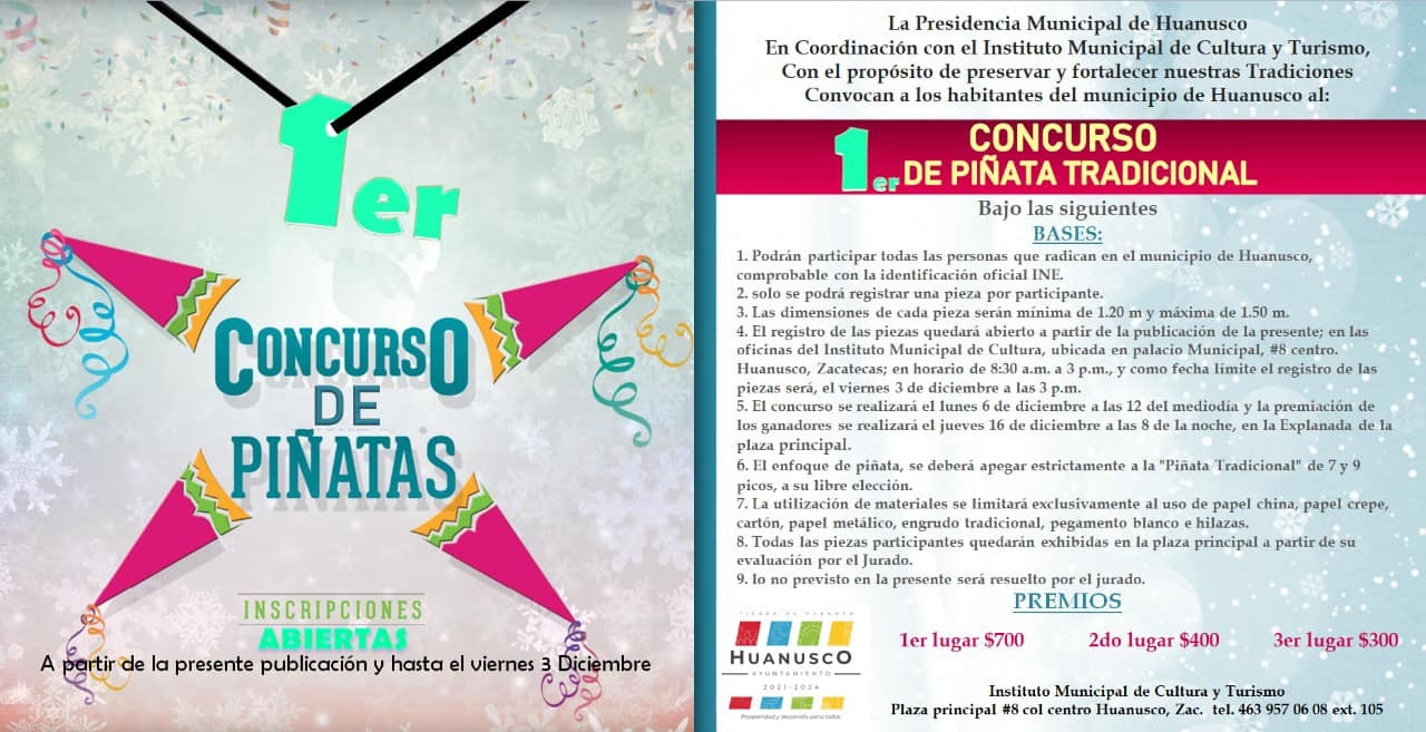 ABREN CONCURSO DE PIÑATAS EN HUANUSCO