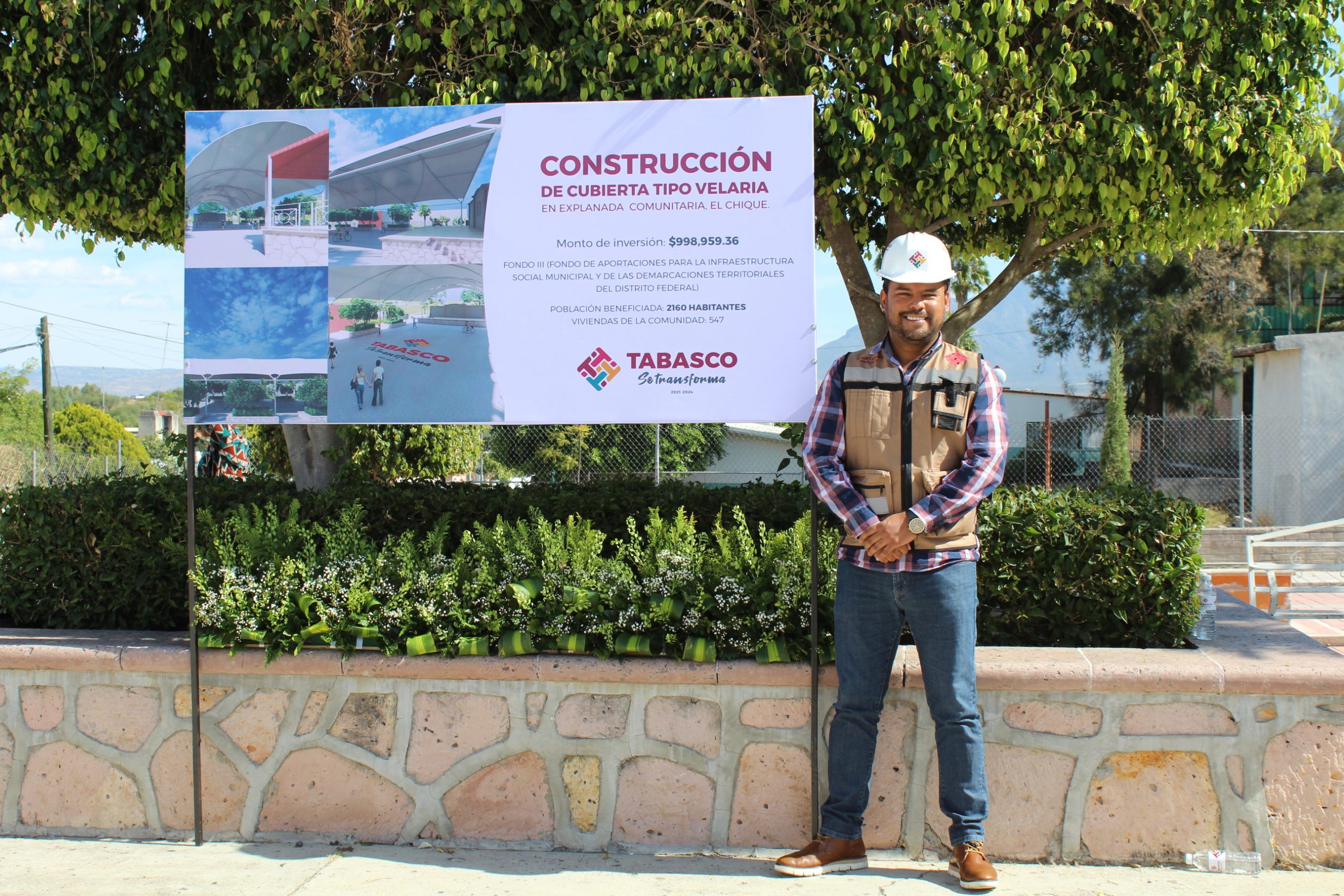 CONSTRUIRÁN VELARIA EN EL CHIQUE, TABASCO