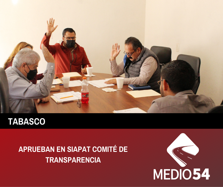 APRUEBAN EN SIAPAT COMITÉ DE TRANSPARENCIA