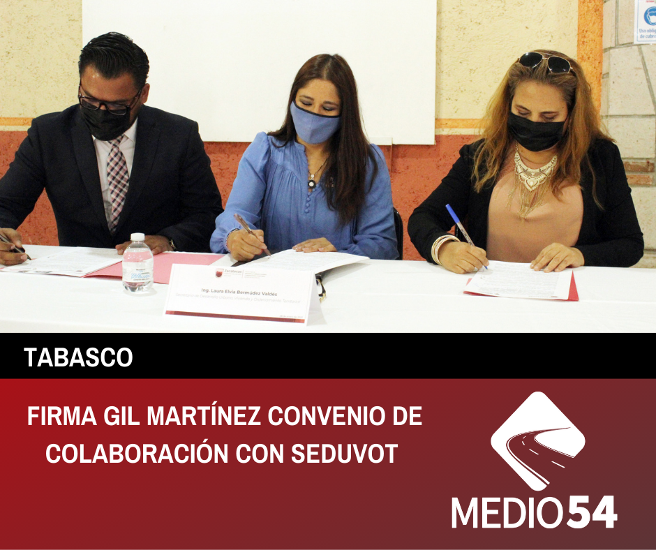 FIRMA GIL MARTÍNEZ CONVENIO DE COLABORACIÓN CON SEDUVOT