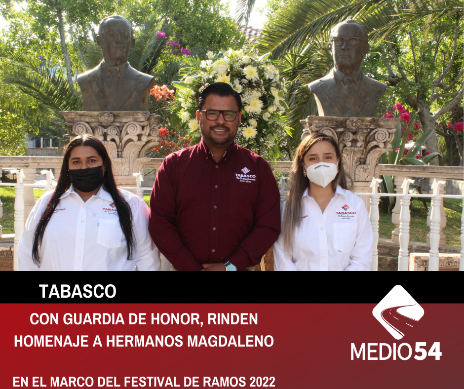 CON GUARDIA DE HONOR, RINDEN HOMENAJE A HERMANOS MAGDALENO