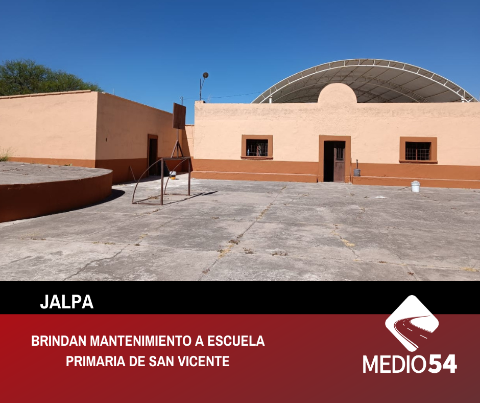 BRINDAN MANTENIMIENTO A ESCUELA PRIMARIA DE SAN VICENTE
