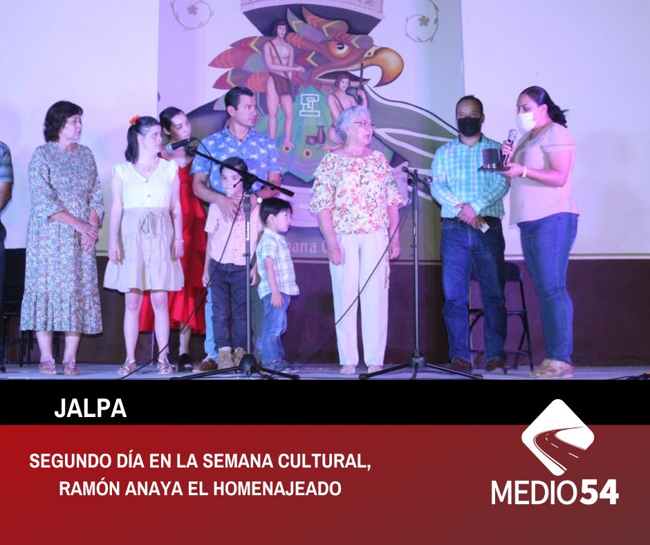 SEGUNDO DÍA EN LA SEMANA CULTURAL, RAMÓN ANAYA EL HOMENAJEADO