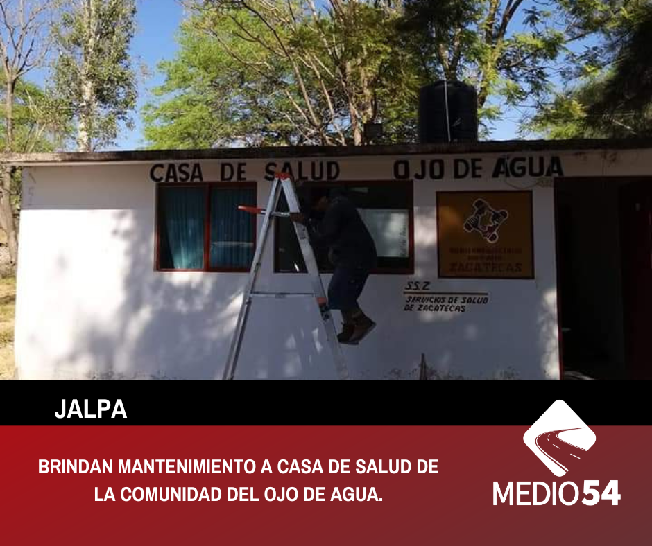 BRINDAN MANTENIMIENTO A CASA DE SALUD DE LA COMUNIDAD DEL OJO DE AGUA