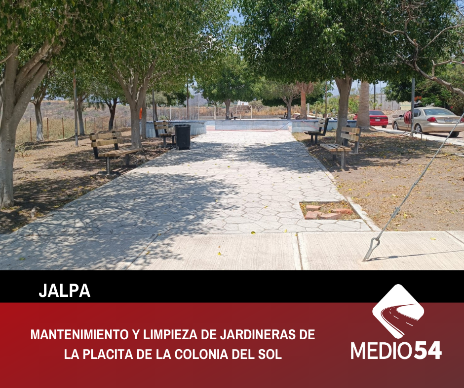 MANTENIMIENTO Y LIMPIEZA DE JARDINERAS DE LA PLACITA DE LA COLONIA DEL SOL