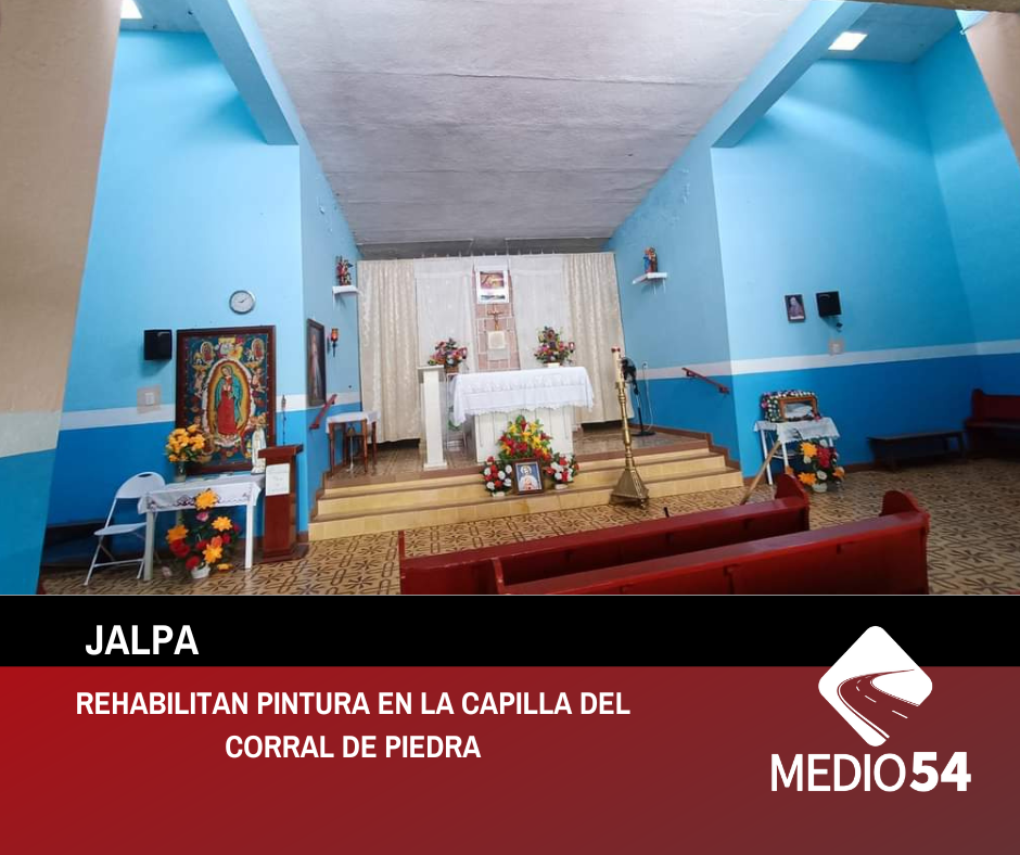REHABILITAN PINTURA EN LA CAPILLA DEL CORRAL DE PIEDRA