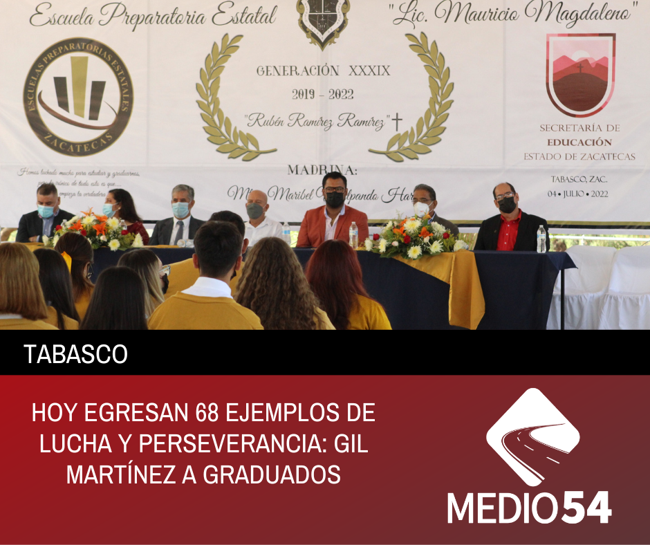 HOY EGRESAN 68 EJEMPLOS DE LUCHA Y PERSEVERANCIA: GIL MARTÍNEZ A GRADUADOS