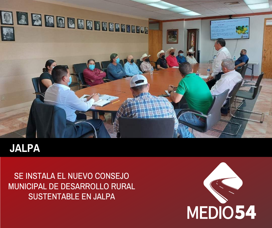 SE INSTALA EL NUEVO CONSEJO MUNICIPAL DE DESARROLLO RURAL SUSTENTABLE EN JALPA